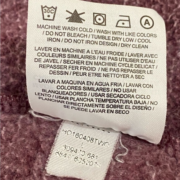 Jordan Men’s zip  up Maroon hoodie size L - Picture 7 of 9